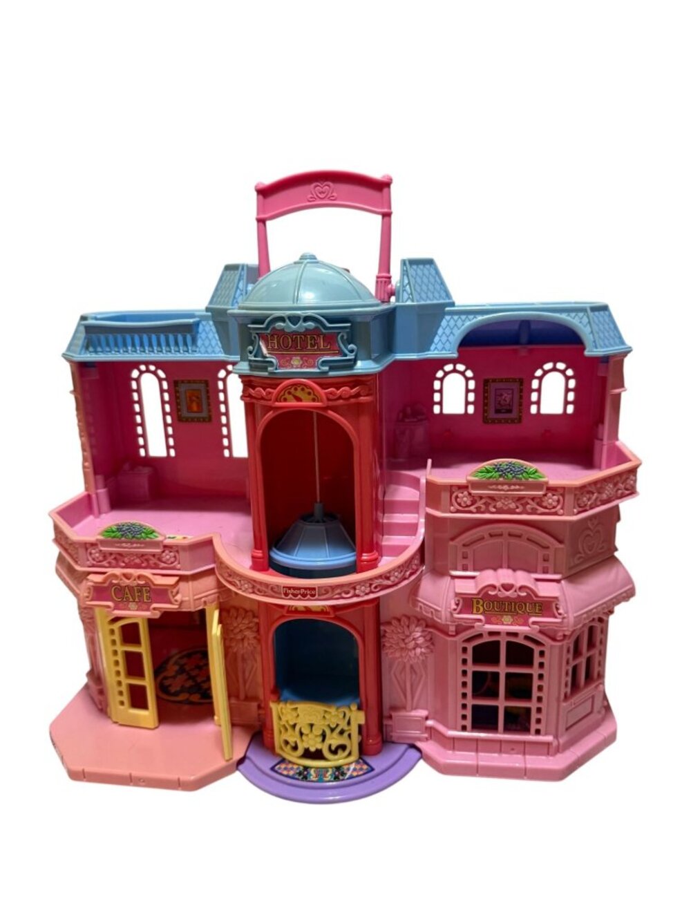 Fisher-Price Loving Family Sweet Streets Hotel with Accessories & Figure 2001 - Picture 2 of 10